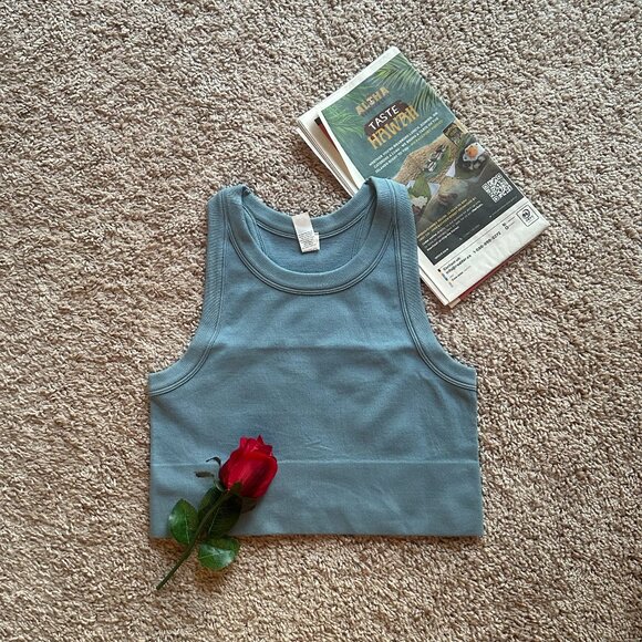 DSG Ribbed Racerback Tank Top - Size M - Like New - Picture 2 of 3